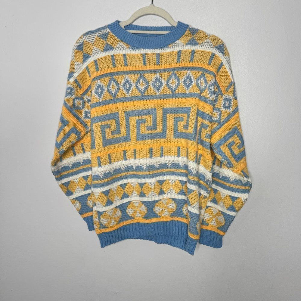 Vintage Cabin Creek geometric patterns sweater size medium